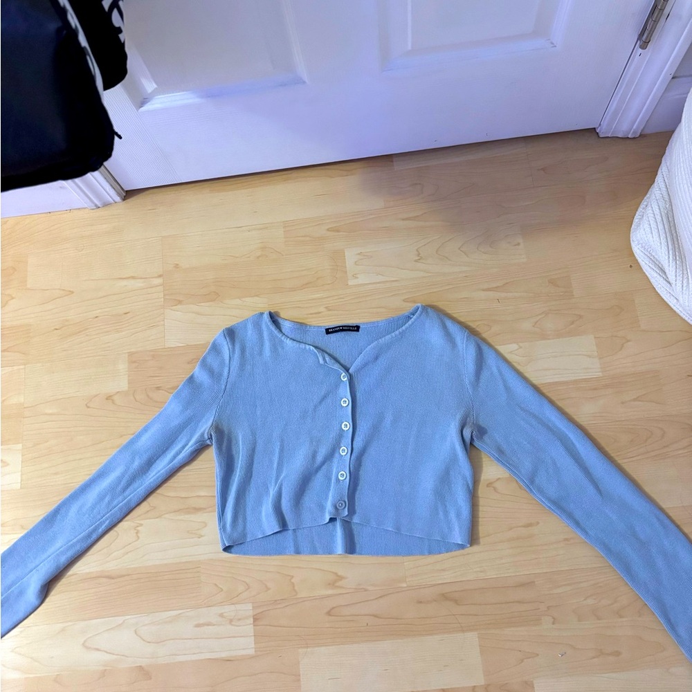 Light Blue Cropped sweater